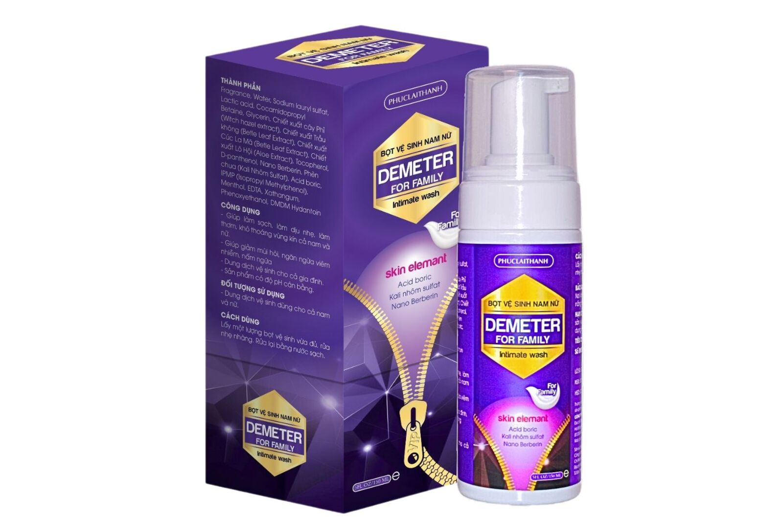 BỌT VỆ SINH DEMETER NAM NỮ Loại 150ml